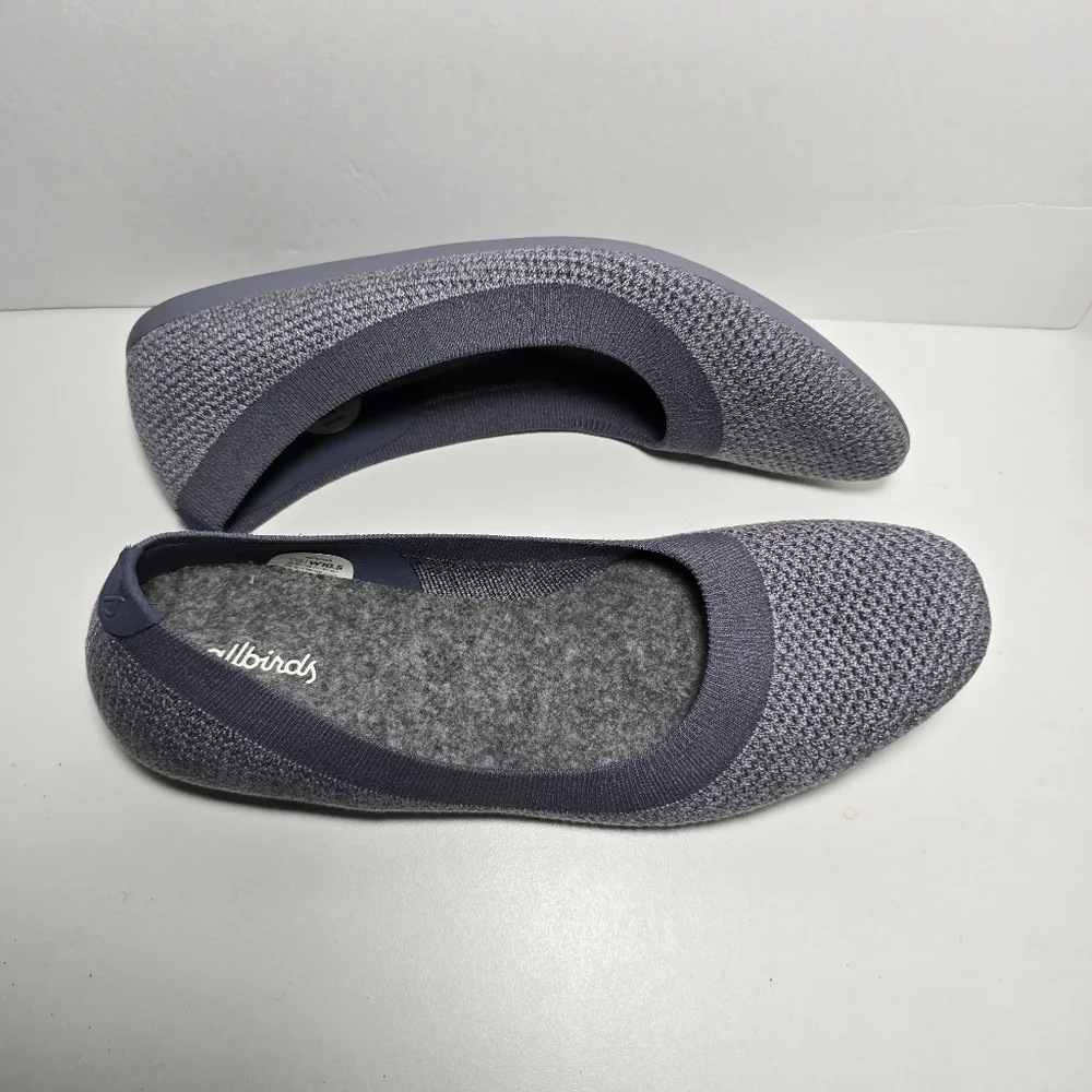 Allbirds Tree breezer knit ballet flats gray everyday slip-on size 10.5 - Picture 1 of 13